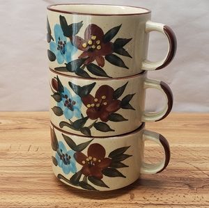 3 piece stackable mug set